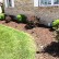 Gable Mulch Bed & Shrubs